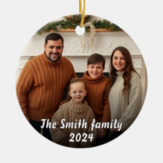 Decoratieve aangepaste familie Ornament (Voorkant)