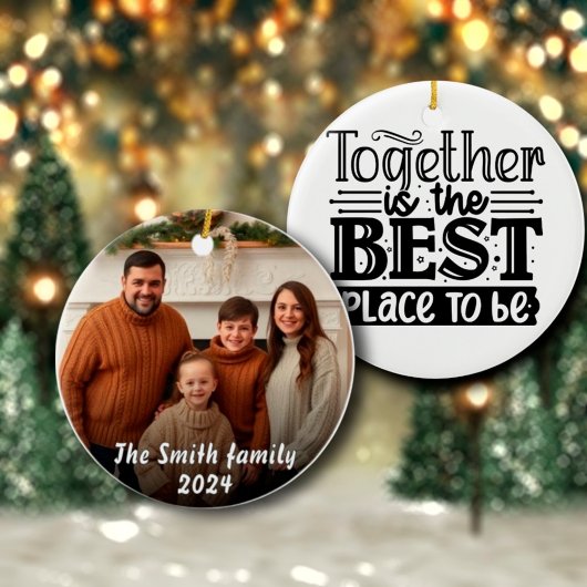 Decoratieve aangepaste familie Ornament