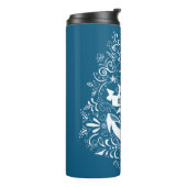 Decoratieve aangepaste monogram-tumbler voor anker thermosbeker (Gedraaid links)