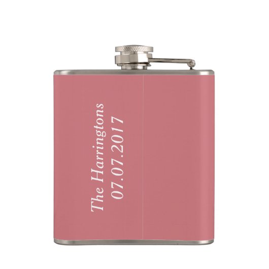 Decoratieve aangepaste tekstkolf voor hart heupfles (Achterkant)