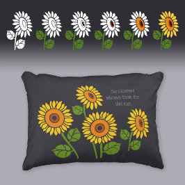 Decoratieve aanpasbare kleurenzonnebloemen CC1073 Accent Kussen