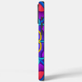 Decoratieve abstracte bloemvorm Case-Mate iPhone case (Achterkant / Links)