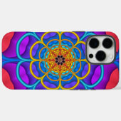 Decoratieve abstracte bloemvorm Case-Mate iPhone case (Achterkant (horizontaal))