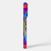 Decoratieve abstracte bloemvorm Case-Mate iPhone case (Achterkant / Rechts)