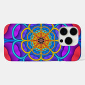 Decoratieve abstracte bloemvorm Case-Mate iPhone case (Achterkant (horizontaal))