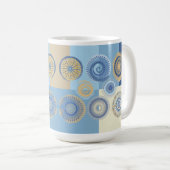 Decoratieve Abstracte Cirkel Design Coffee-Mok Koffiemok (Voorkant rechts)