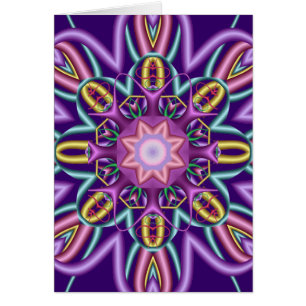 Decoratieve abstracte kaart in trendkleuren