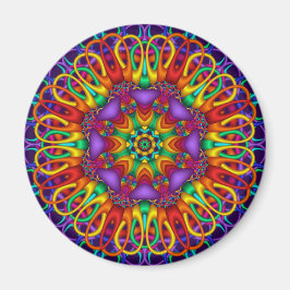 Decoratieve abstracte mandala magneet