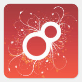 Decoratieve acht Stickers (Voorkant)