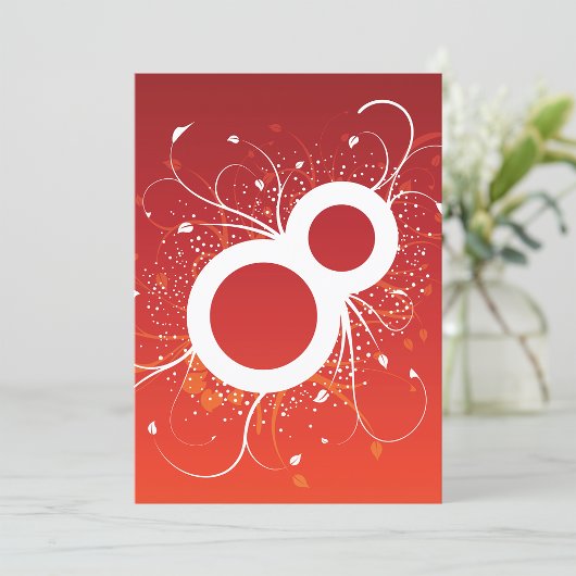 Decoratieve acht uitvindingen kaart