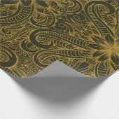 decoratieve achtergrond, antiek, ingegrepen cadeaupapier (Hoek)