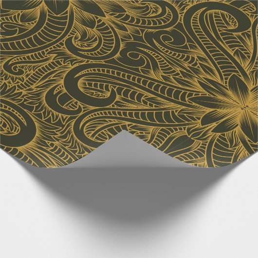 decoratieve achtergrond, antiek, ingegrepen cadeaupapier (Hoek)