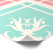 Decoratieve achtergrond met naadloze elementaire s poster (Hoek)