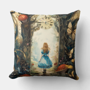 Decoratieve Alice in Wonderland kussenhoes Kussen