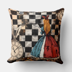 Decoratieve Alice in Wonderland kussenhoes Kussen