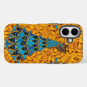 decoratieve art nouveau pauwen en bomen Case-Mate iPhone case (Achterkant (horizontaal))