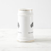 Decoratieve Australische kaart Bierpul (Center)