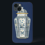 Decoratieve Aziatische urine in blauw en wit Case-Mate iPhone Case<br><div class="desc">Een prachtige afdruk van een decoratieve Aziatische urine,  geschilderd in tinten blauw en wit. De ingewikkelde florale design bedekken de urn en geven het een vreedzaam gevoel. Koop vandaag uw exemplaar!</div>