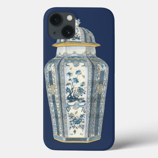 Decoratieve Aziatische urine in blauw en wit Case-Mate iPhone Case (Achterkant)