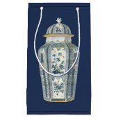 Decoratieve Aziatische urine in blauw en wit Klein Cadeauzakje (Voorkant)