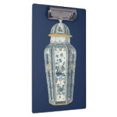 Decoratieve Aziatische urine in blauw en wit Klembord (Rechts)