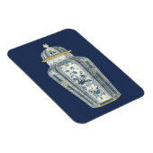 Decoratieve Aziatische urine in blauw en wit Magneet (Rechterzijde)