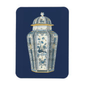 Decoratieve Aziatische urine in blauw en wit Magneet (Verticaal)