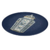 Decoratieve Aziatische urine in blauw en wit Snijplank (Hoek)