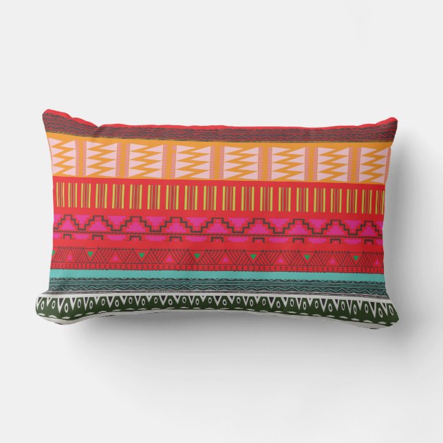 Decoratieve Aztec-stamworstkussen Kussen (Voorkant)