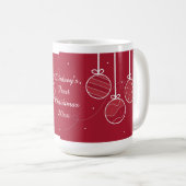 Decoratieve Baby's Eerste Kerstmis Koffiemok (Voorkant rechts)