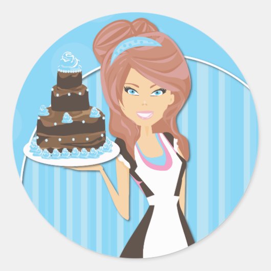 Decoratieve bakker Stickers (Voorkant)