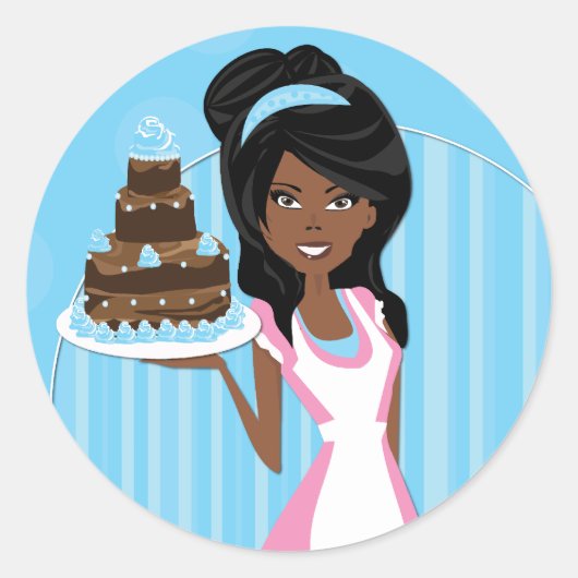 Decoratieve bakker Stickers (Voorkant)