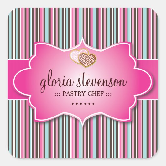 Decoratieve Bakkerij Prijs Label Stickers (Voorkant)