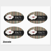Decoratieve Bakkerij Prijs Label Stickers (Vel)