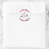 Decoratieve bakkerij-stickers ronde sticker (Tas)