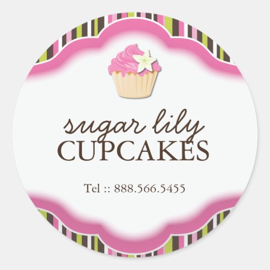 Decoratieve bakkerij Stickers : Sugar Lily (Voorkant)