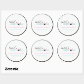 Decoratieve bakkerijverpakkingen ronde sticker (Vel)