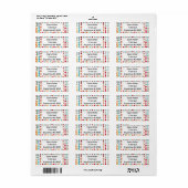 Decoratieve Barbells Etiket (Full Sheet)