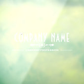 Decoratieve bedrijfsnaam raamsticker (Vel 3)