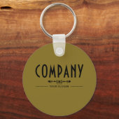 Decoratieve bedrijfsnaam sleutelhanger (Voorkant)