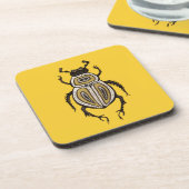 Decoratieve Beetle Entomology Art Bier Onderzetter (Linkerzijde)