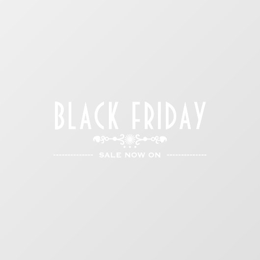 Decoratieve Black Friday Sale Raamsticker (Vel)
