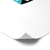 Decoratieve bladeren-bloem modern, abstract poster (Hoek)