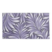 Decoratieve bladeren in Amethyst en White Kussensloop (Achterkant-Links)