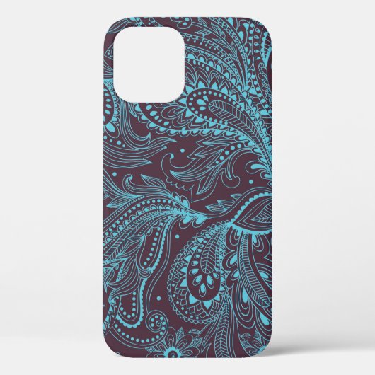 Decoratieve bladeren: naadloze patroonachtergrond Case-Mate iPhone case (Achterkant)