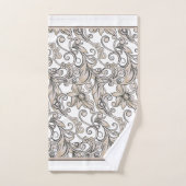 Decoratieve bloeit veelkleurig bad handdoek (Handdoek)