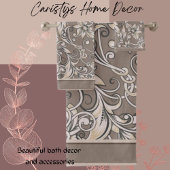 Decoratieve bloeit veelkleurig bad handdoek