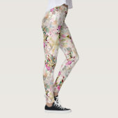 Decoratieve bloem naadloos met gele parel leggings (Rechts)