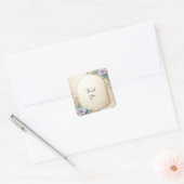 Decoratieve bloem sticker met parels (Envelop)