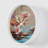 Decoratieve bloem wandklok (Hoek)